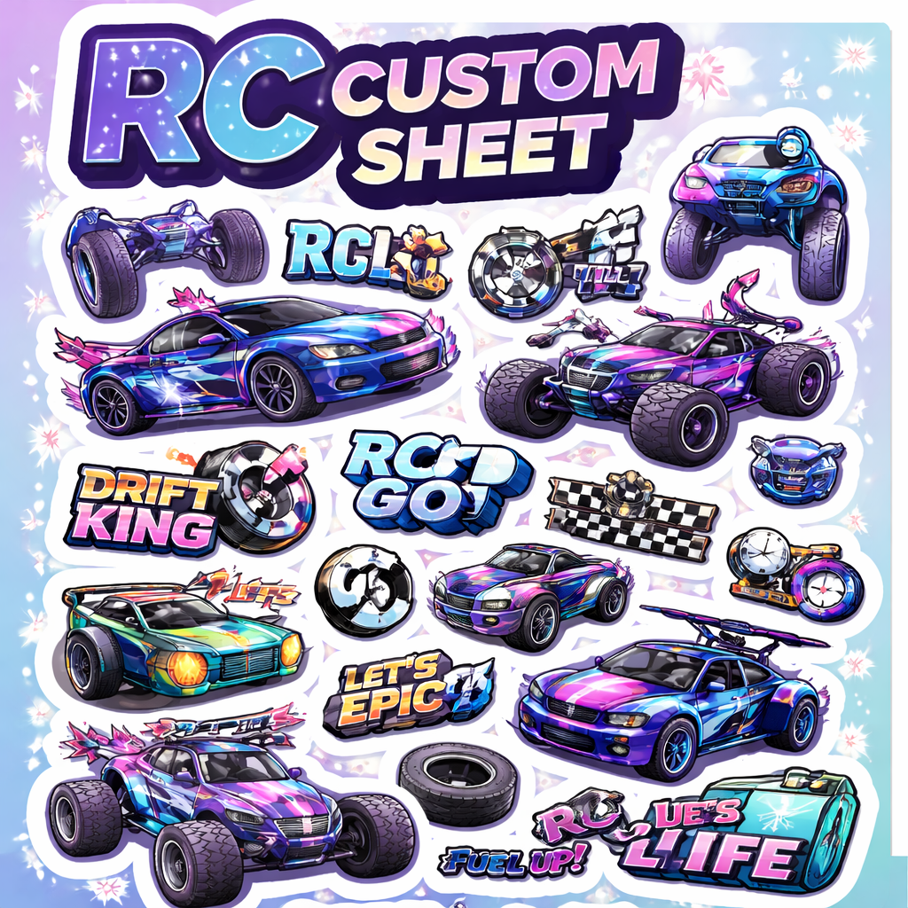 RC Custom Sticker Sheet A4