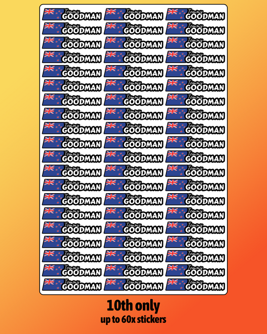 RC Name Window Stickers
